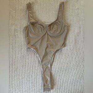 SHEIN Tan Bodysuit
